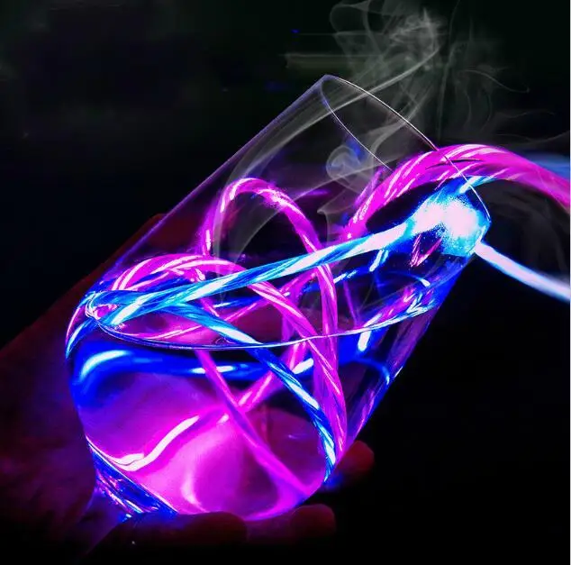 

Micro USB cable 1M 3FT Type-c cables Flowing LED Light Sync Data Charger Cable for samsung s8 s9 iphone 8 x xr max
