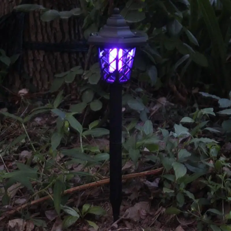 Открытый Солнечный москитный убийца светодиодный водонепроницаемый садовый светильник двора фермы насекомых Ловушка свет