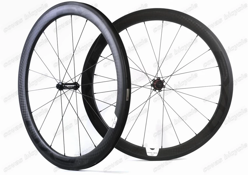 Excellent 700C 50mm depth road bike carbon wheel 25mm width Clincher/tubular road bicycle carbon wheelset 12K matte finish with Evo decals 5