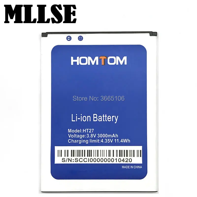 MLLSE New Replacement HT27 battery For HOMTOM HT27 Smart Phone