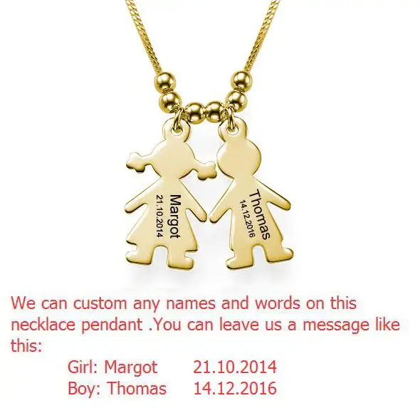 Ожерелье с кулоном для детей золотистого и серебристого цвета|name necklace|necklace namename