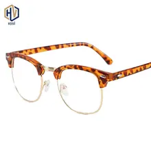 Мужские Круглые очки, оправа, модные женские ультралегкие леопардовые оправы для очков, рисовые ноготь, полуоправы, Рецептурные очки