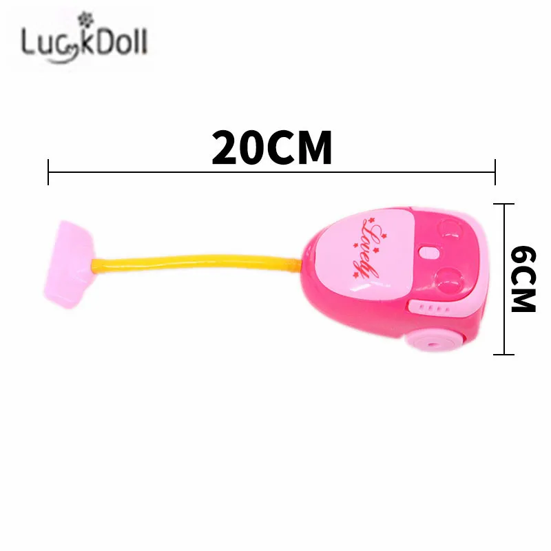 LUCKDOLL 14-Piece Чистящий Набор подходит 18 дюймов Американский 43 см детская кукла одежда аксессуары, игрушки для девочек, поколение, подарок на день рождения - Цвет: n1668