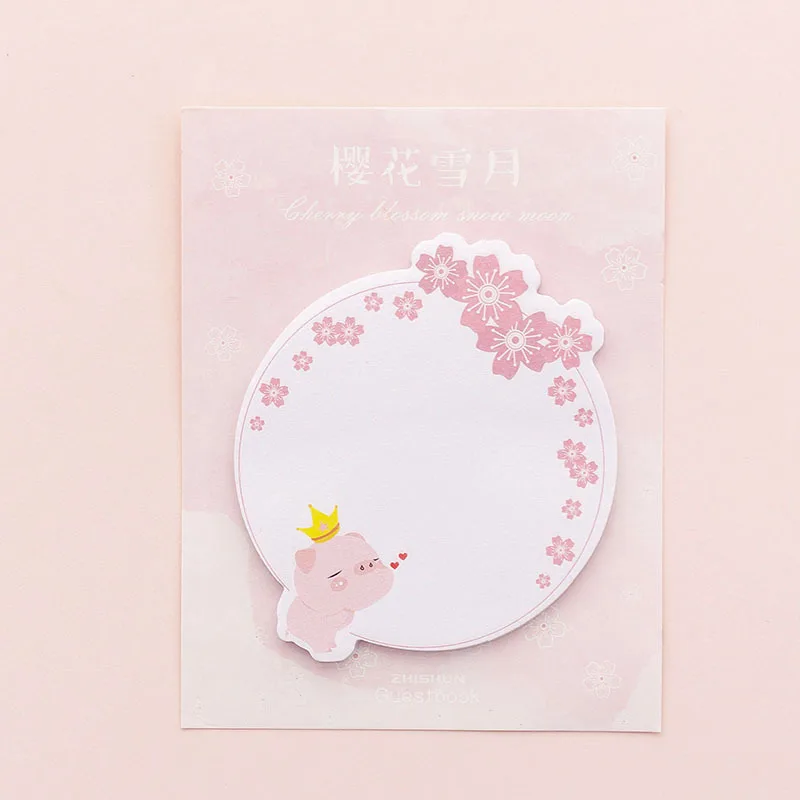 pad 1 1 шт. Kawaii Cherry Blossom блокнот креативный студенческий планировщик сообщений Стикеры для заметок школьные канцелярские принадлежности для детей Подарки - Цвет: pad 1