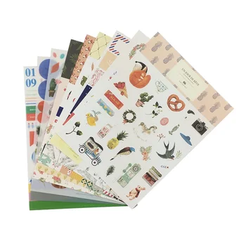 

9 Sheets/set Multi Style Diary Deco Pack Sticker DIY Multifunctional Scrapbooking Children Office School Supplies
