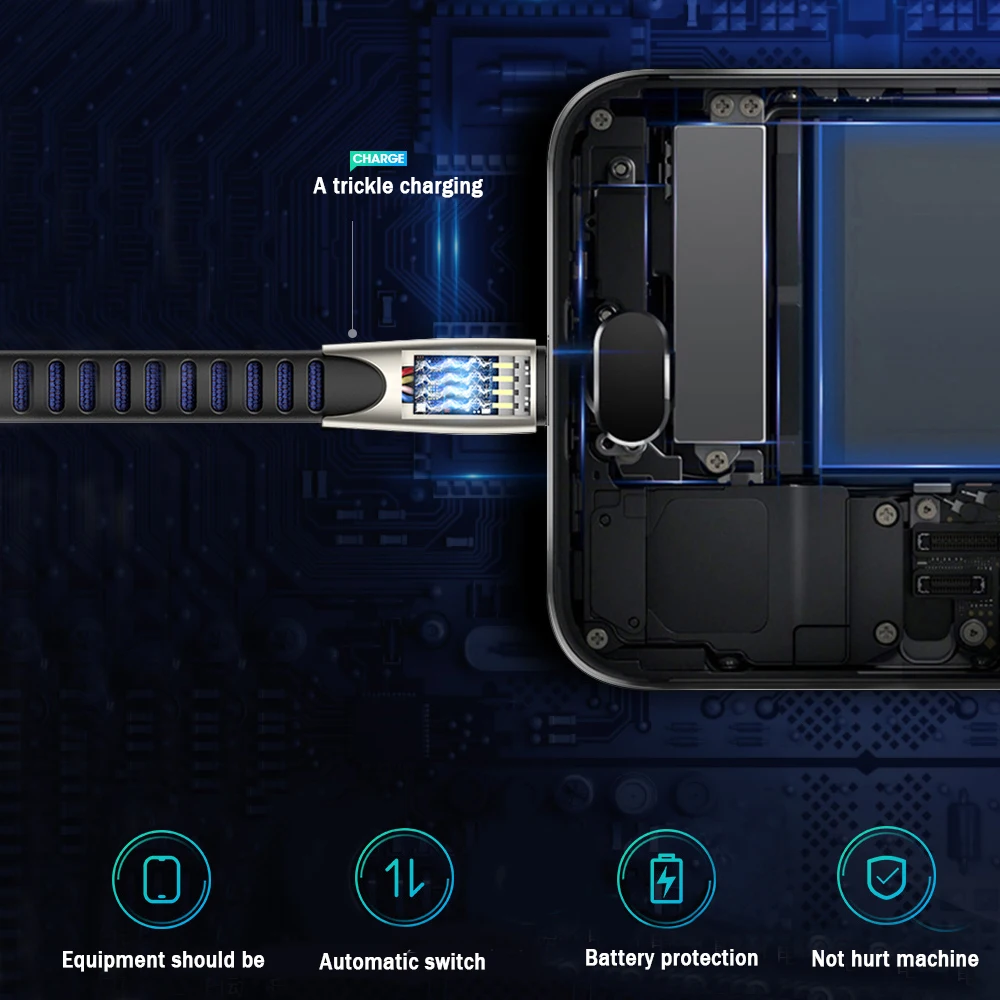 سريعة شحن كابل يو اس بي للهاتف المحمول المصغّر usb نوع C كابل الشاحن ل فون XS 8 6 s سامسونج 6 غالاكسي هواوي كابل بيانات