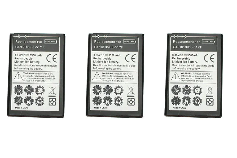 Seasonye 3 шт./лот 3500 мА/ч BL-51YF запасная батарея для LG G4 H818 H818N VS999 F500 F500S F500K F500L H815 + код