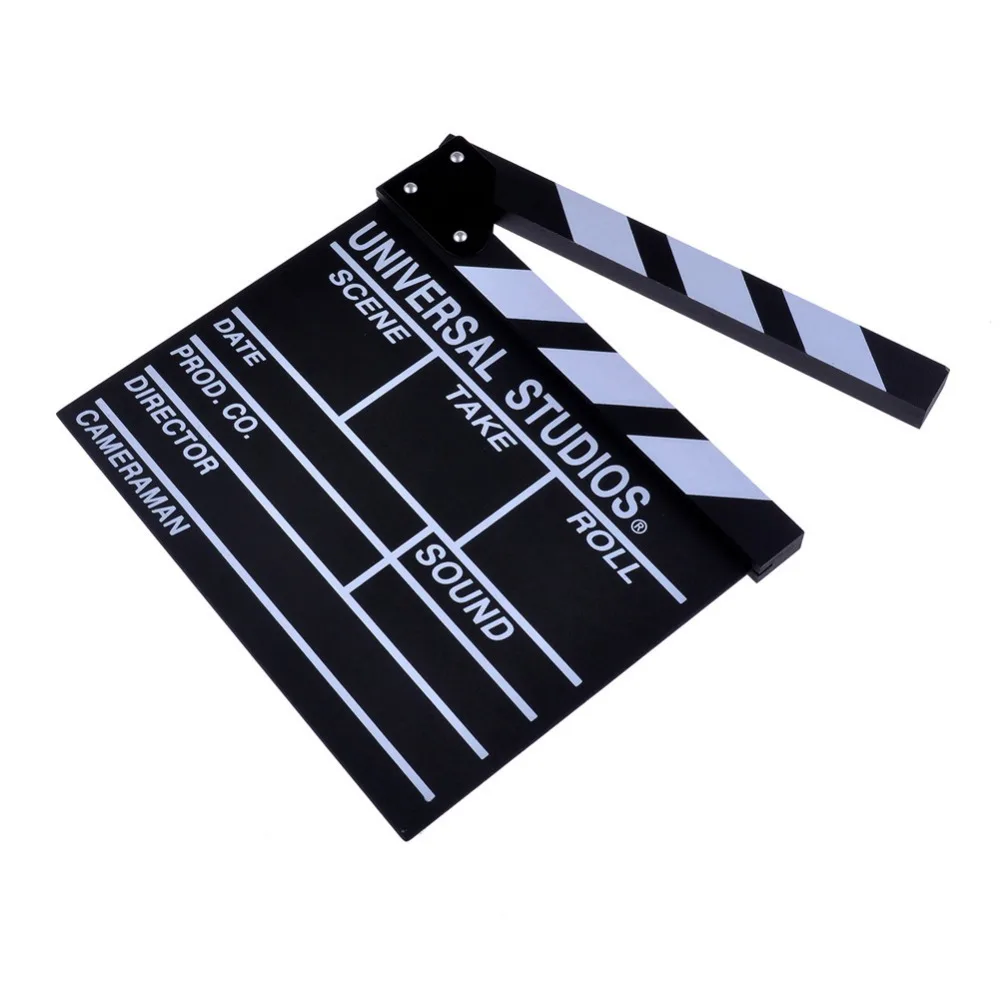 Neewer 12 ''x 11''/30 см x 27 см директор Видео Сцена Clapperboard ТВ кино колотушки доски плёнки Сланец Cut Опора