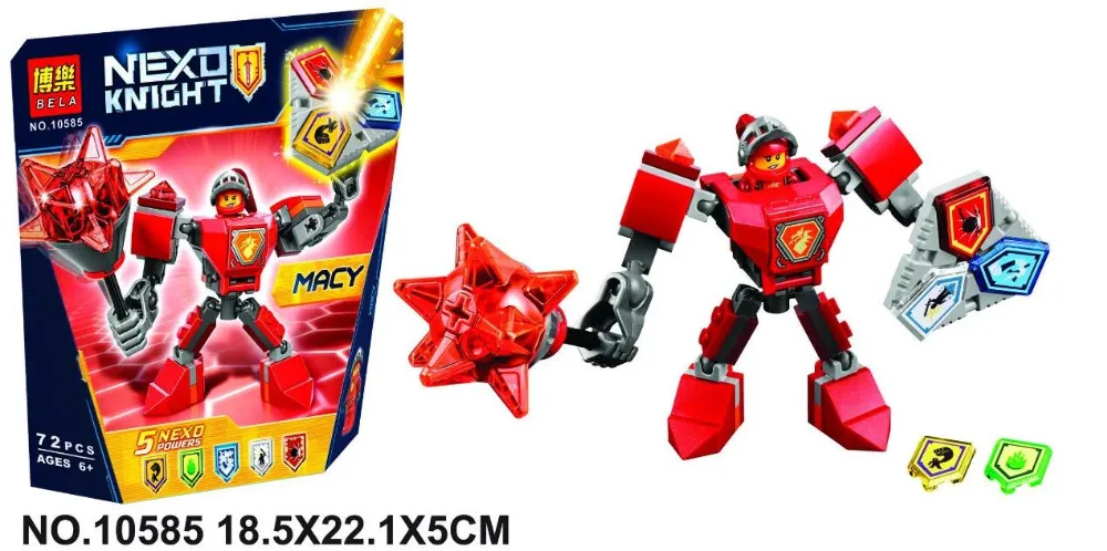 

1Pcs 10585-10589 Nexus Knights Nexus Powers Pouvoirs Building blocks Action Aaron Lance Clay bricks toy legong compatible