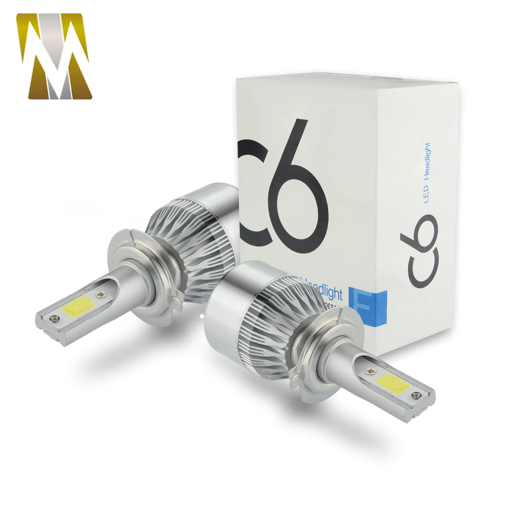 Car Lights Bulbs LED 12V H1 H3 H4 H7 H8 H9 H11 H13 HB1 HB2 HB3 HB4 HB5 880 881 9003 9004 9005 9006 9007 9008 Auto Headlights Kit (4)