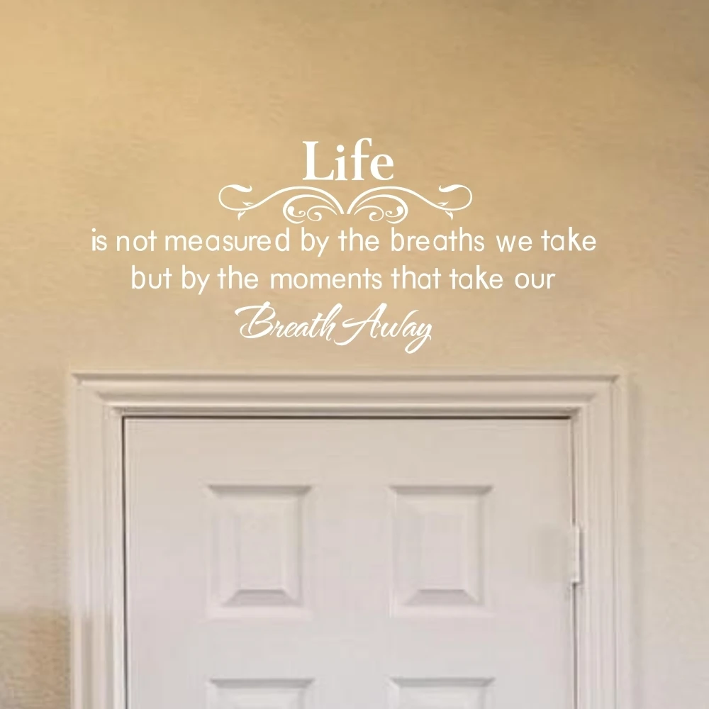 Life Inspirational Quote Wall Decals for Living Room Art Vinyl Wall