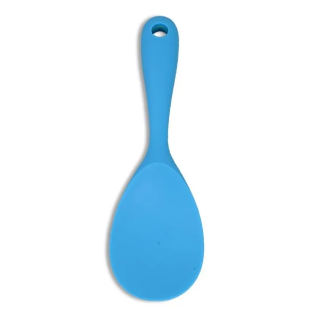 1 шт. антипригарная ложка для риса креативная силиконовая ложка для суши Совок бытовые кухонные инструменты для приготовления пищи кухонная посуда - Цвет: Blue