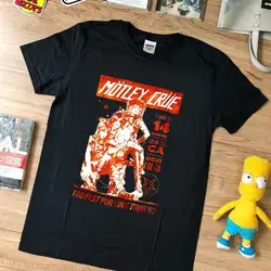 VTG из редкоземельных металлов с надписью Mötley Crüe футболка слишком быстро для Любовь 82 виски заключительный тур-Репринт короткий рукав Для