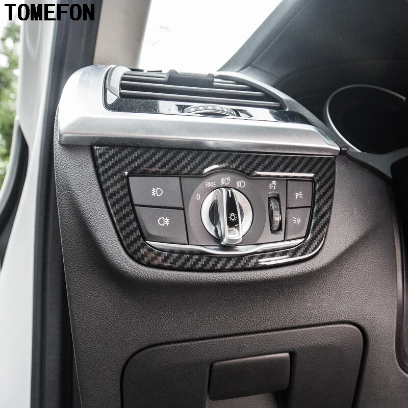 Tomefon Abs Plastic Headlight Lamp Switch Buttons Cover Trim Car Interior Accessories For Bmw X3