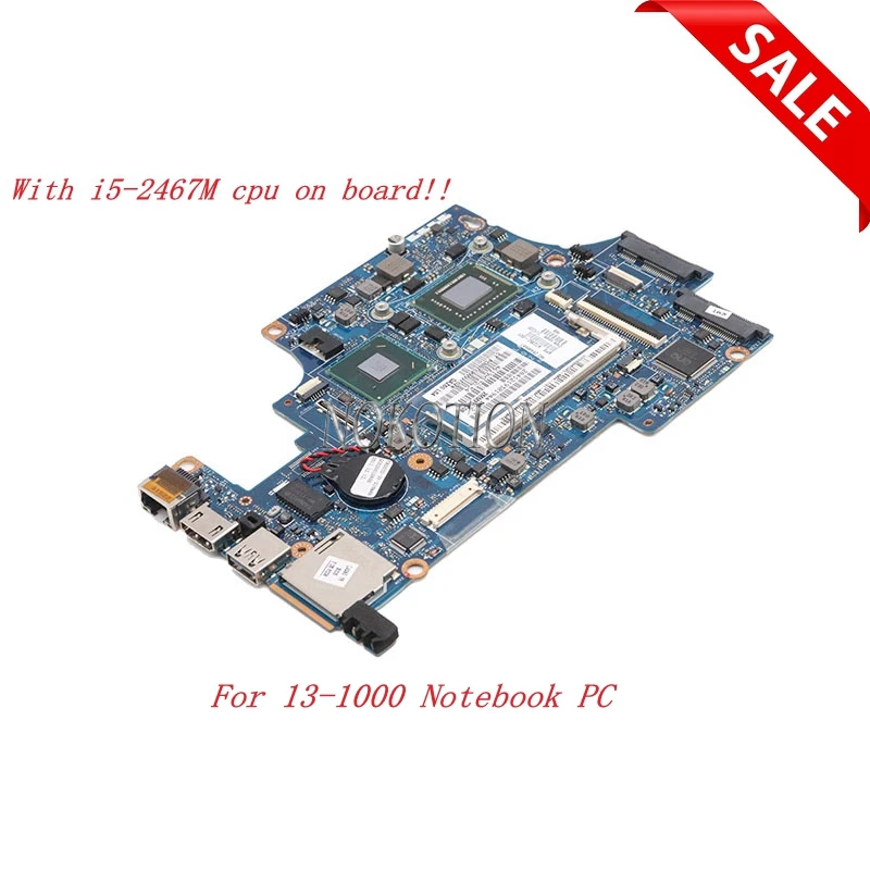 Nokotion QAZ61 LA 8044P материнская плата для Hp Folio 13 1000 672352 001 3 ''ноутбук ПК с i5 2467M CPU на