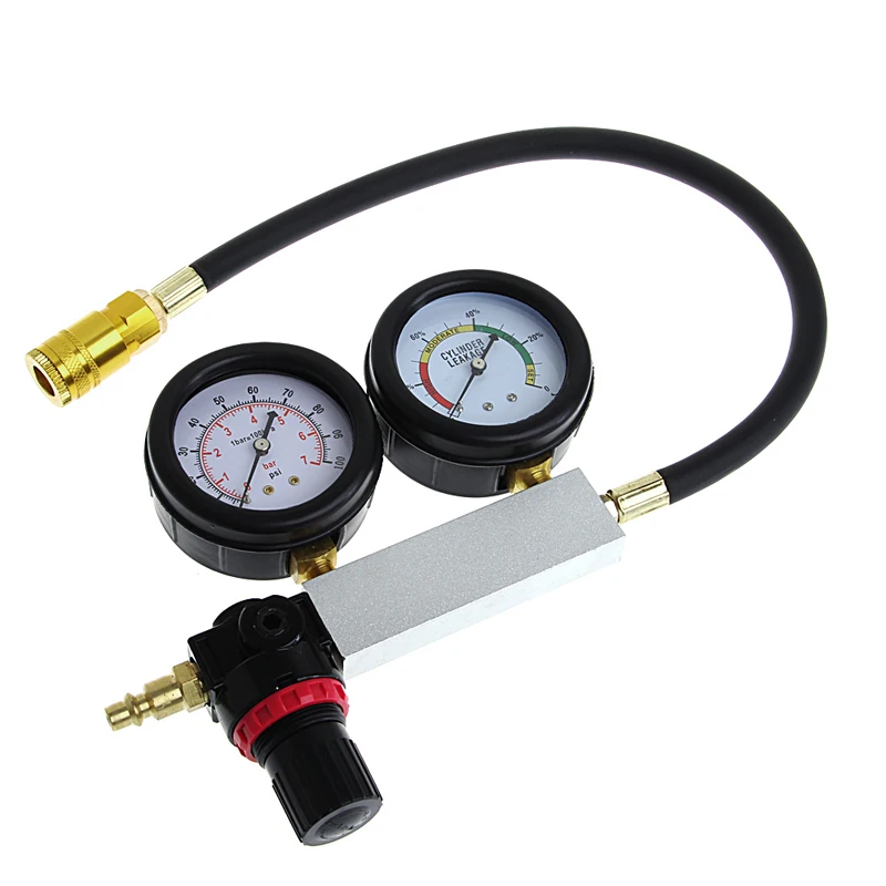 

Auto Cylinder Engine Leak Leakdown Tester Compression Gauge Diagnostic Detector