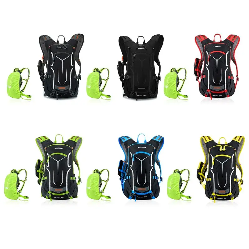 

18L Bicycle Backpack Waterproof Trekking Rucksack Breathable Casual Daypack with Rain Cover Outdoor Travel Hiking Climbing Bag