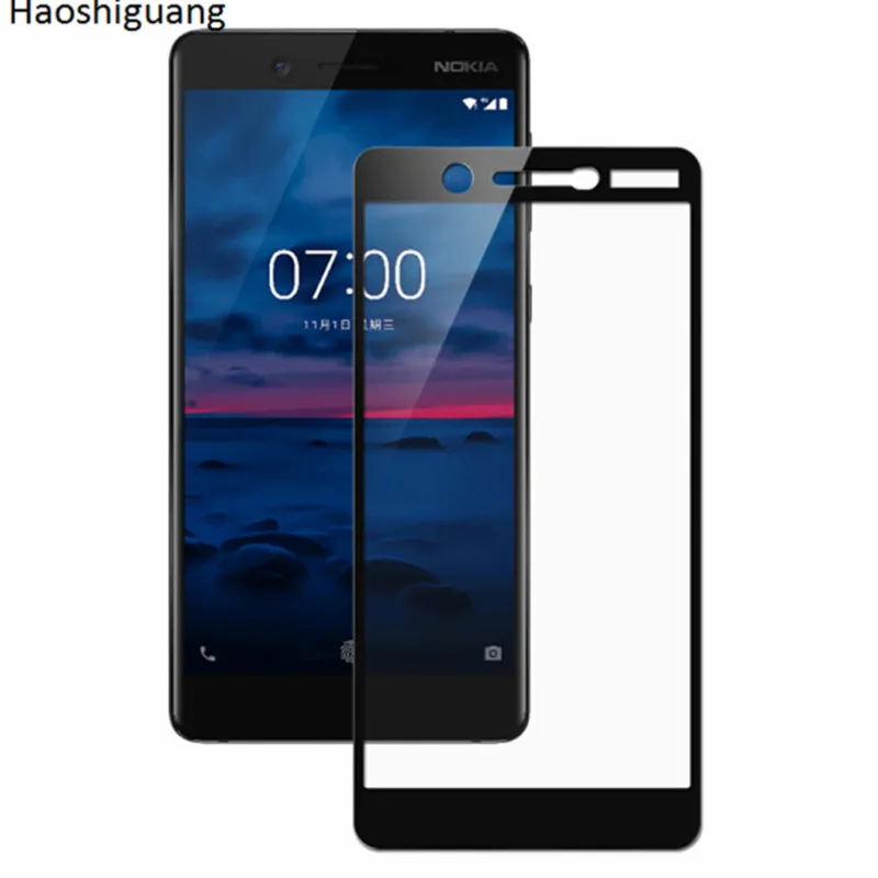 Для Nokia 7 закаленное стекло Nokia7 2017 защита экрана для полное покрытие стеклянная