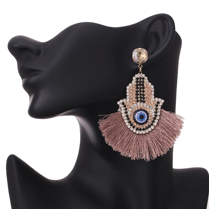 Oorbellen crystal Earrings for women pendientes tassel earrings statement finger earings fashion Jewelry  (1)