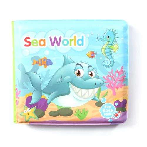 Water Bath Toy Bath Book Swimming Bathroom Toy Baby Toys Early Educational Toy With BB Shistle Learning Animal Digital Bath Book 14