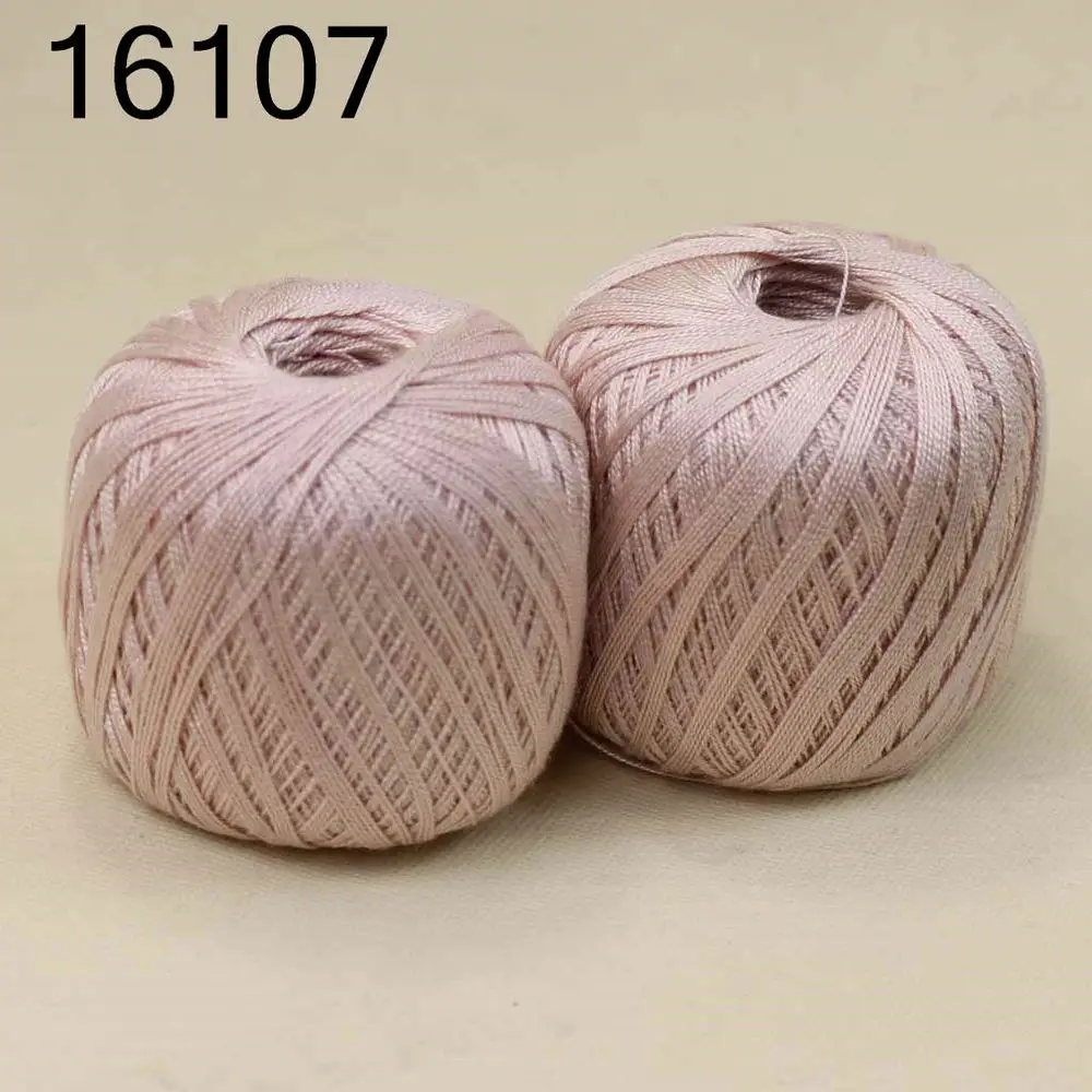 2 BallsX50g из высококачественной мягкой хлопка крючком пряжи бледно-розовый 16108