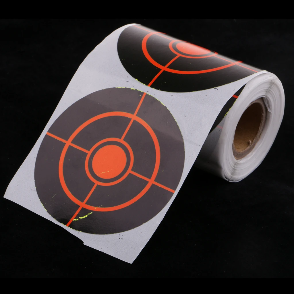 100pcs Shooting Splatter Paper Targets Reactive Adhesive Paper Targets for Hunting Archery Arrow Training Shoot Accessories