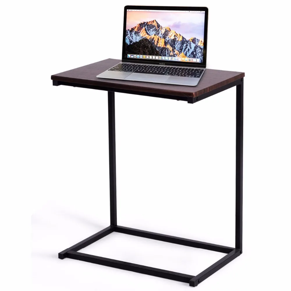 Giantex 2PCS Laptop Holder End Stand Desk Table Notebook Beside Sofa Home Office Furniture Commercial Furniture 2*HW56969