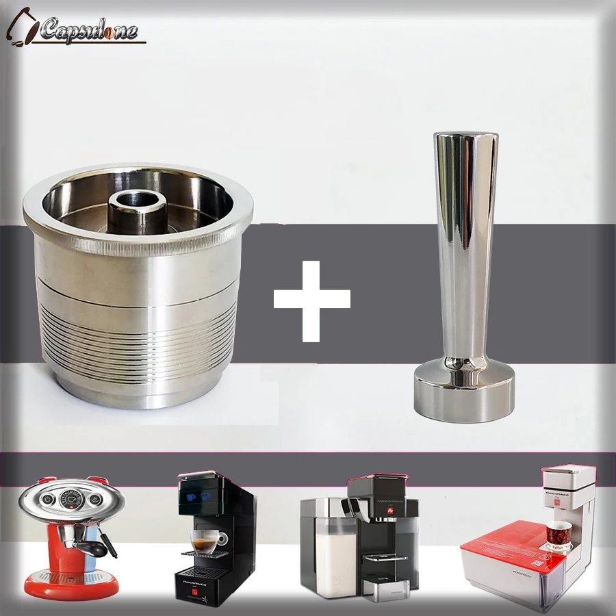 Capsulone/STAINLESS STEEL Metal Refillable Reusable capsule Compatible illy coffee Machine maker /gift fit for illy cafe capsule