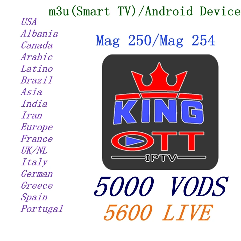 

Spain IPTV 5900 Channels M3u Iptv Code UK Italy Dutch France Portugal Germany VOD Europe IPTV Android Box Enigma2 m3u Smart TV