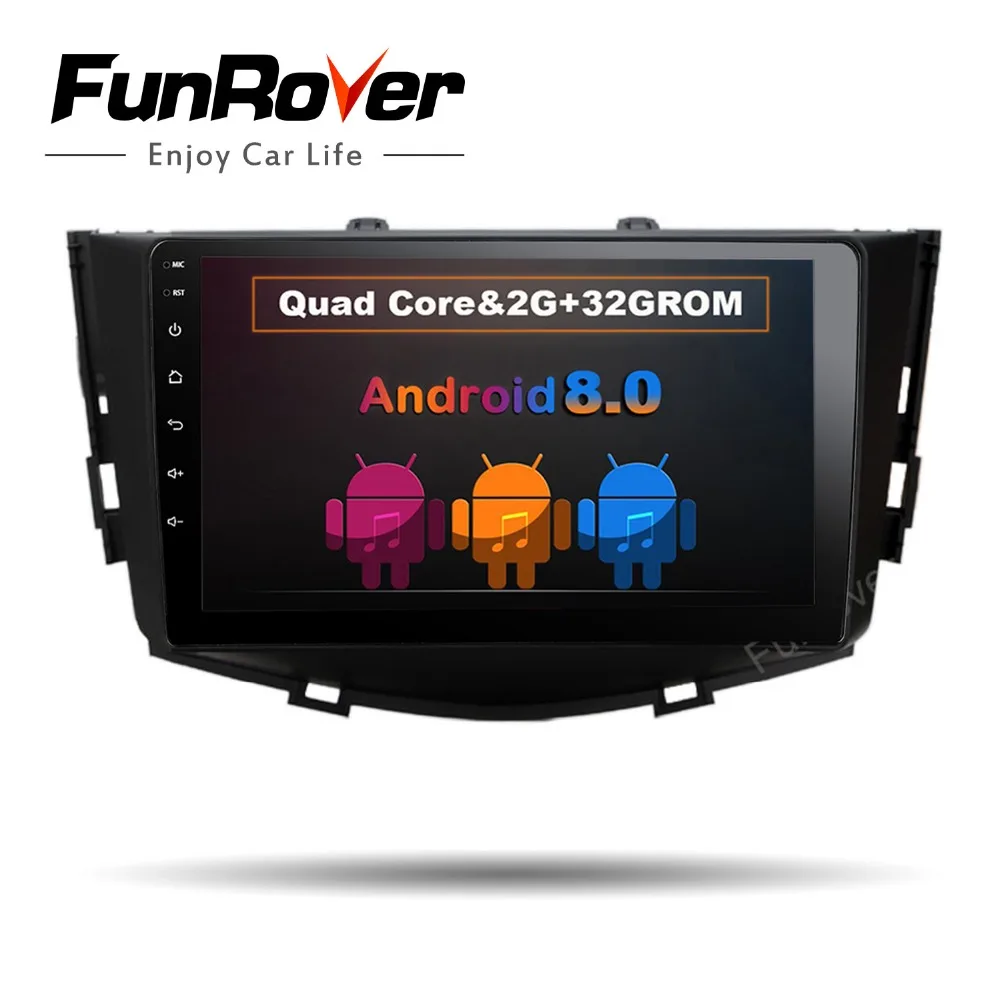 

Funrover Android 8.0 HD 9 inch 2 din car dvd radio player for Lifan x60 2011-2015 usb gps BT wifi steering wheel control no dvd