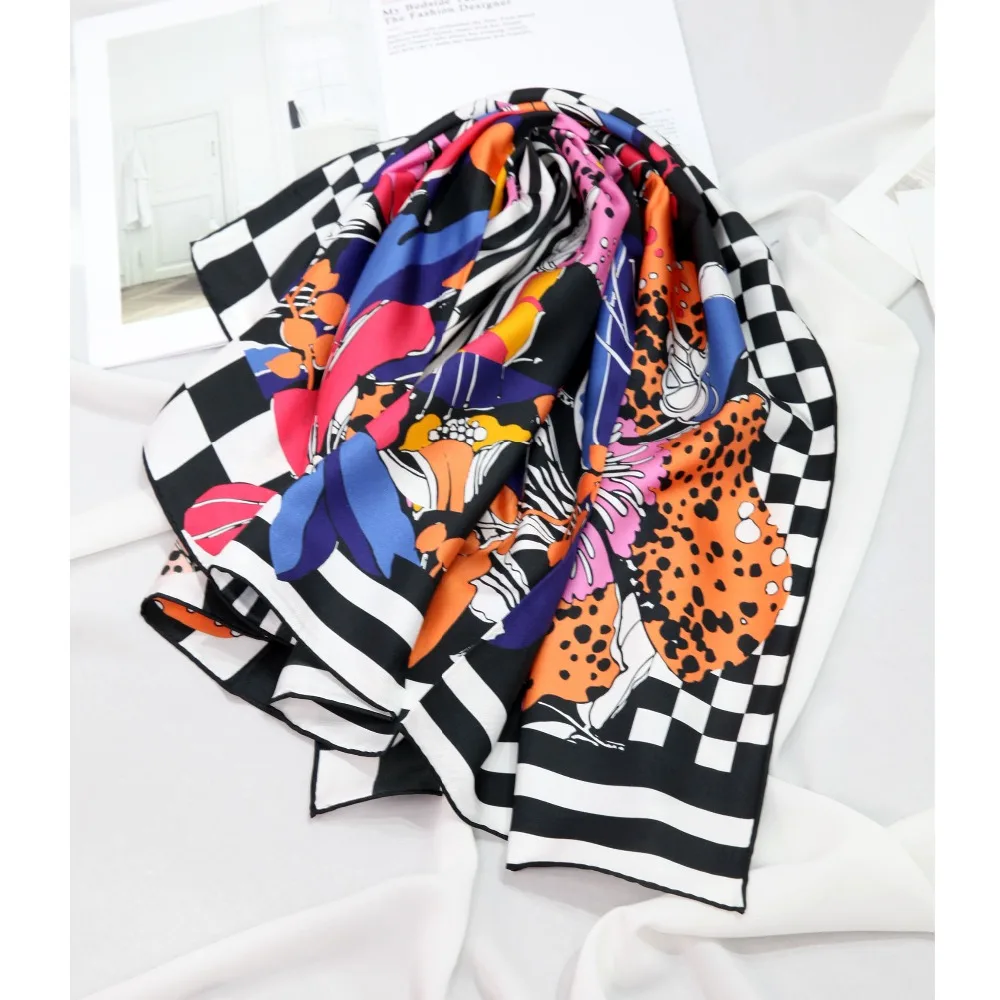 Элегантный бренд ручной работы твил шелковый шарф TWIC-49933