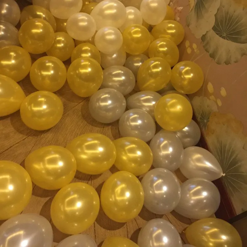 1,5 шт. 50 10 дюймов 100 г жемчуг шар золотой серебряный белый шар Свадьба День Рождения украшения круг шар globos