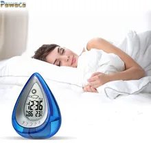 Creative Water Powered Digital Clock Led Electronic Alarm Clock For Bedrooms With Snooze Brightness Time Date Temperature