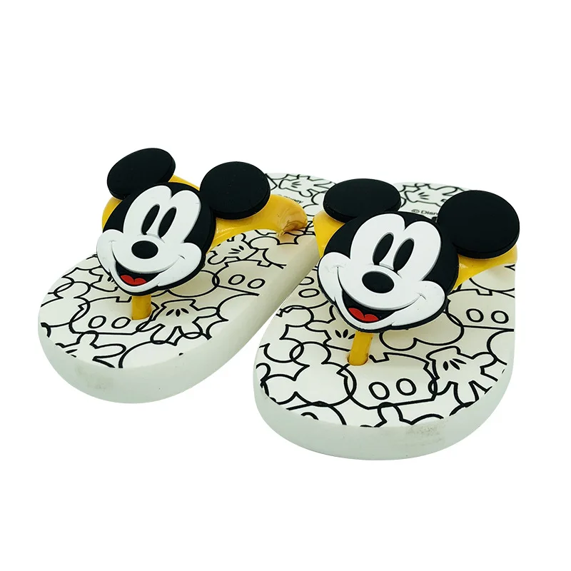 Disney/ обувь для девочек; Летние Нескользящие Детские тапочки с рисунком Микки