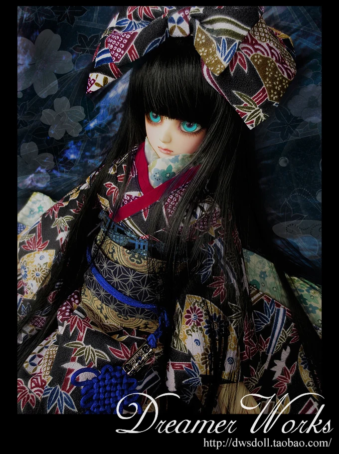 1/4 шкала БЖД японской кимоно юката костюм для BJD/SD Одежда для кукол, не включены куклы, обувь, парик и другие 18D1293