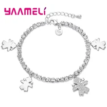 Подвеска серебряный браслет браслеты 925 пробы серебряный круглый шарик струны Шарм Искрящиеся ювелирные изделия с подвеской маленькая девочка