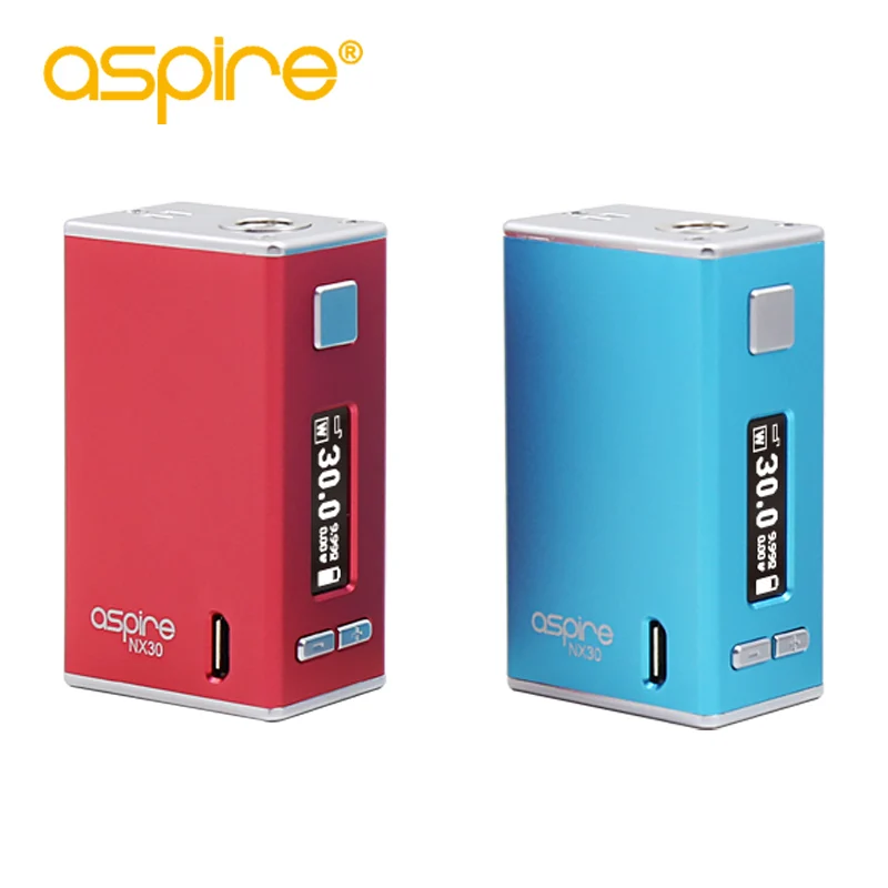 

Original Aspire NX30 Box Mod 30W Build in 2000mAh Battery Fit for Aspire X30 Rover Kit Compact Vaporizer Vape Box Mod