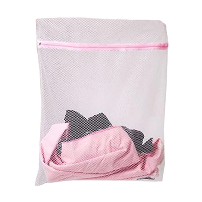 1PC Aid Lingerie Mesh Net Wash Bag Pouch Basket Clothes Washing Machine Laundry Bra 2 Size