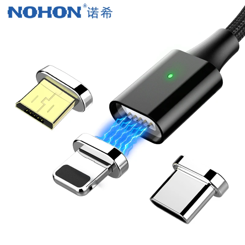 Магнитный зарядный кабель NOHON шнур для синхронизации данных 8 Pin iPhone X 7 Plus быстрая