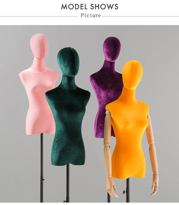 Роскошный цветной манекен из ткани для женщин, манекен, Прямая с фабрики