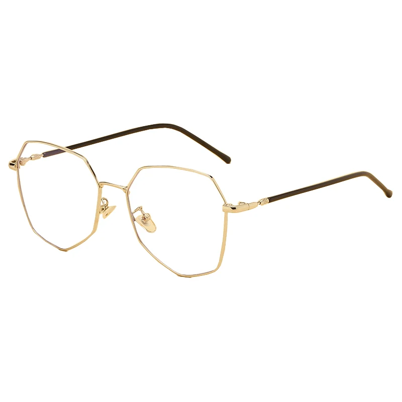 Zilead металлические анти-голубые легкие очки оправа для очков многогранник для мужчин и женщин Оптические очки унисекс