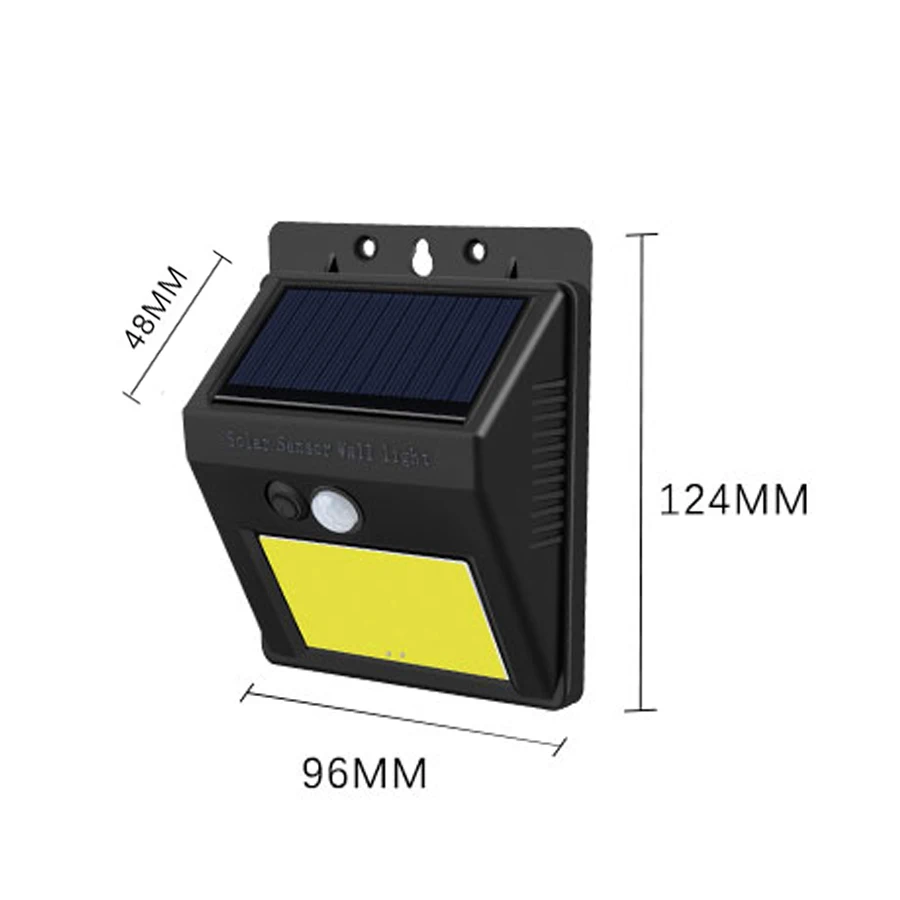 Солнечный светильник на открытом воздухе 20 40 светодиодный датчик движения Солнечная лампа водонепроницаемый садовый светильник автоматический Ночной Настенный светильник уличный светильник Lampen - Испускаемый цвет: COB Small