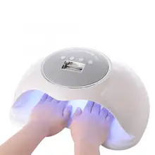 Лампа для ногтей УФ светодиодный светильник для ногтей Быстросохнущий Автоматический Датчик Сушилка для ногтей Таймер гели сушилка для лака отверждения
