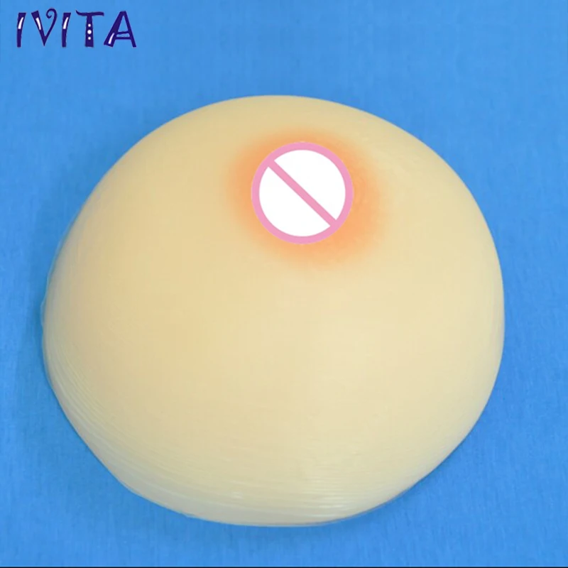   4100Gpair Beige Round  Cross Cross Dresser Silicone Breast Artificial -9682