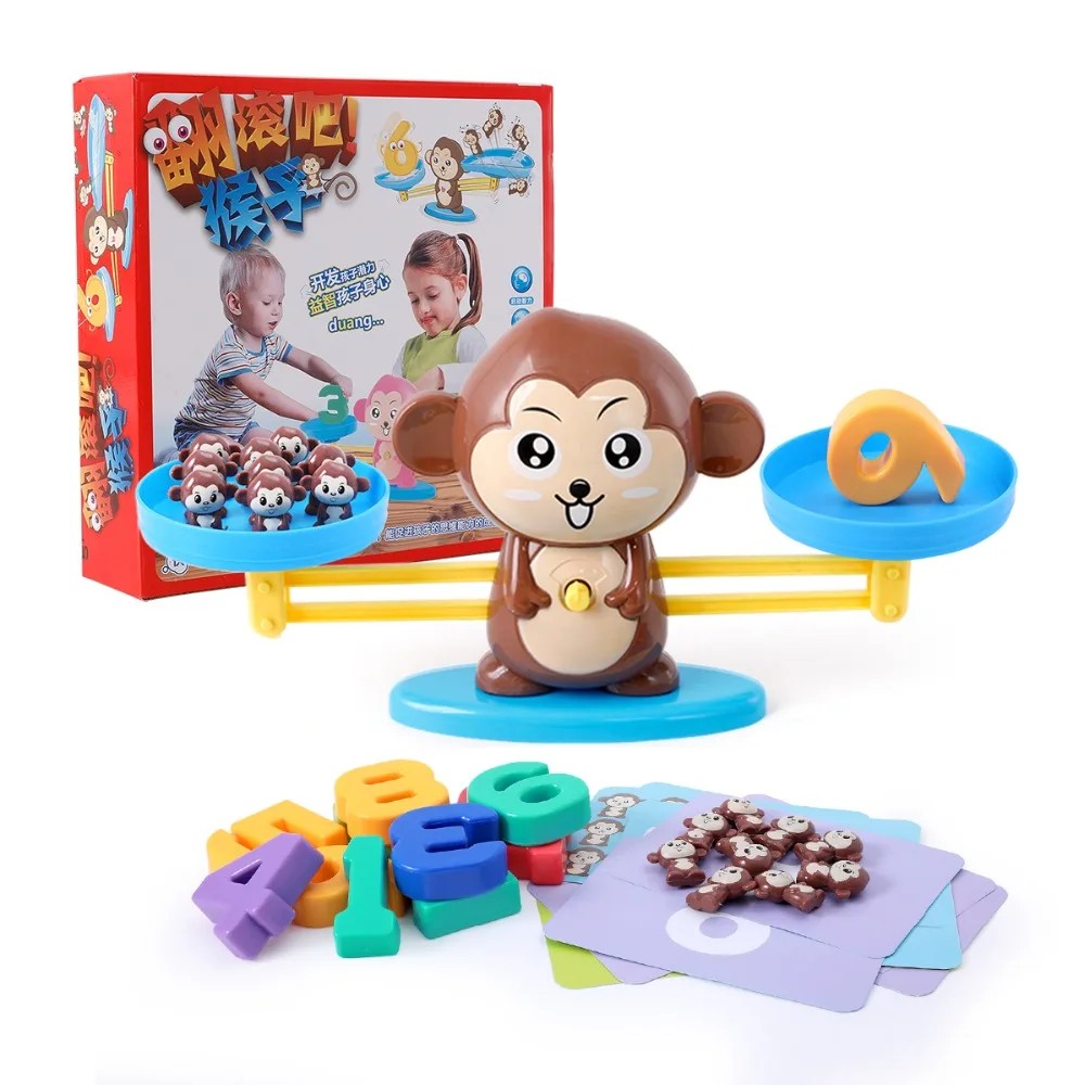 

Juguetes Montessori Children's Mathematics Early Education Balance Male Girl Digital Addition Subtraction Scale Math Toys