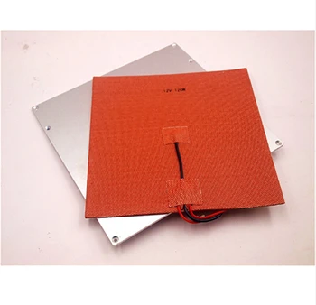 

3D Printer V2 Aluminum Heated Bed Build Plate 12V/24v 120 200W silicone Heater with Thermistor Kit for Reprap Prusa