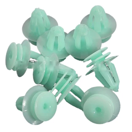 

Promotion! 10x Interior Door Panel Card Trim Fastener Retainer Clips Mint Green For Skoda Fabia