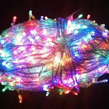328ft 100 м 600Led Строка Фея Света Рождество Свадебная вечеринка Рождественская елка гирлянды Мерцание Лампы 220 В ЕС 9 Цвета дополнительно