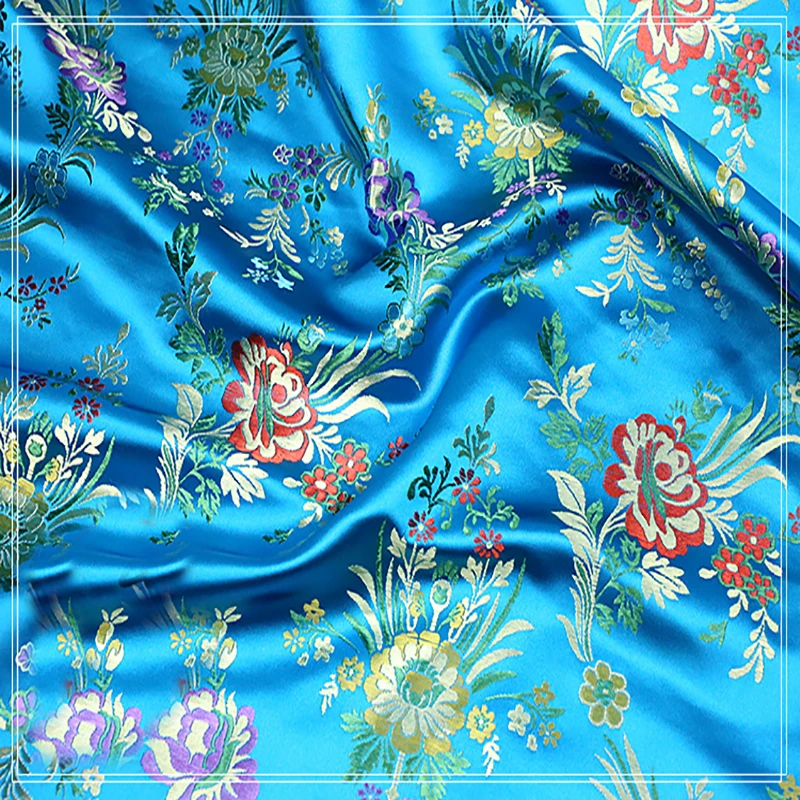 100cmx75cm crabapple yarn dyed braocade fabric jacquard tapestry satin jacquard fabric fashion