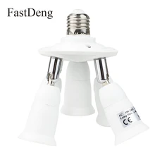 1 до 1/3/4/5 светильник адаптеры-конвертеры держатель E27 для E27 гнездо Разделение ter светодиодный светильник ing лампа Разделение адаптер лампы Основание держателей фото